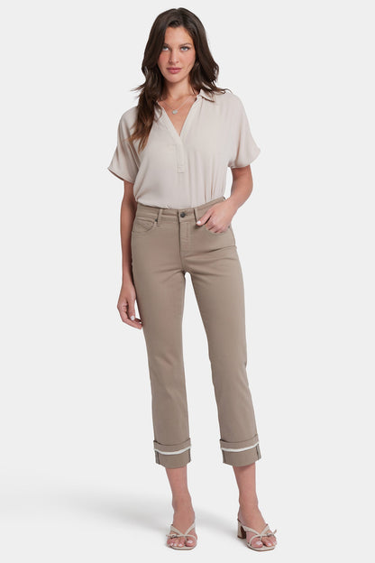 Marilyn Straight Ankle Jeans - Saddlewood