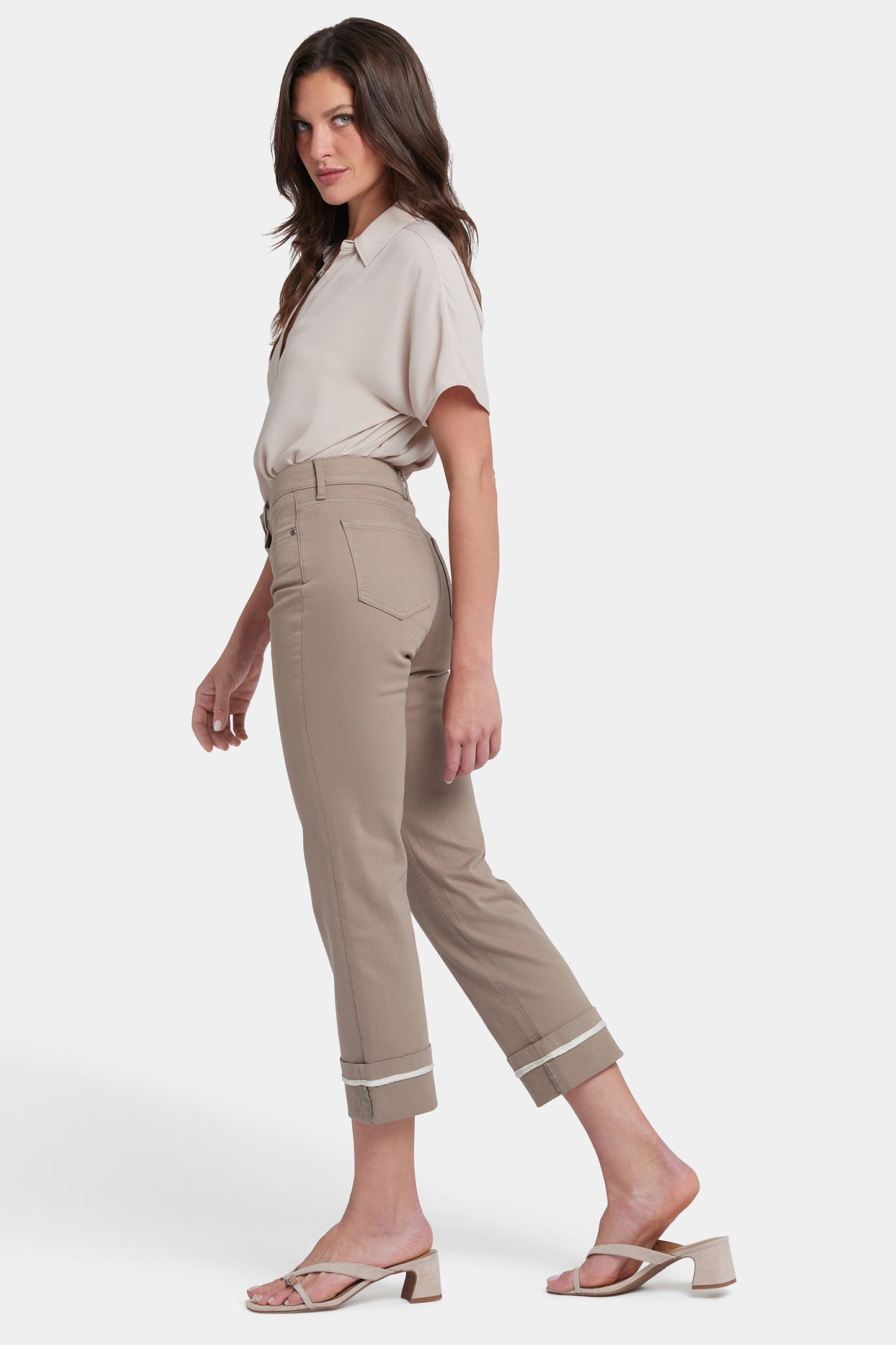 Marilyn Straight Ankle Jeans - Saddlewood