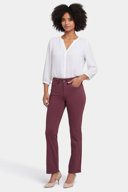 Marilyn Straight Jeans - Dark Cherry