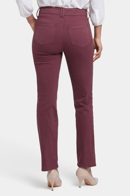 Marilyn Straight Jeans - Dark Cherry
