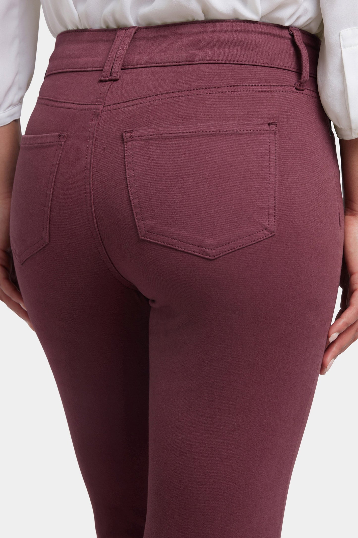 Marilyn Straight Jeans - Dark Cherry