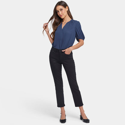 Sheri Slim Ankle Jeans - Black