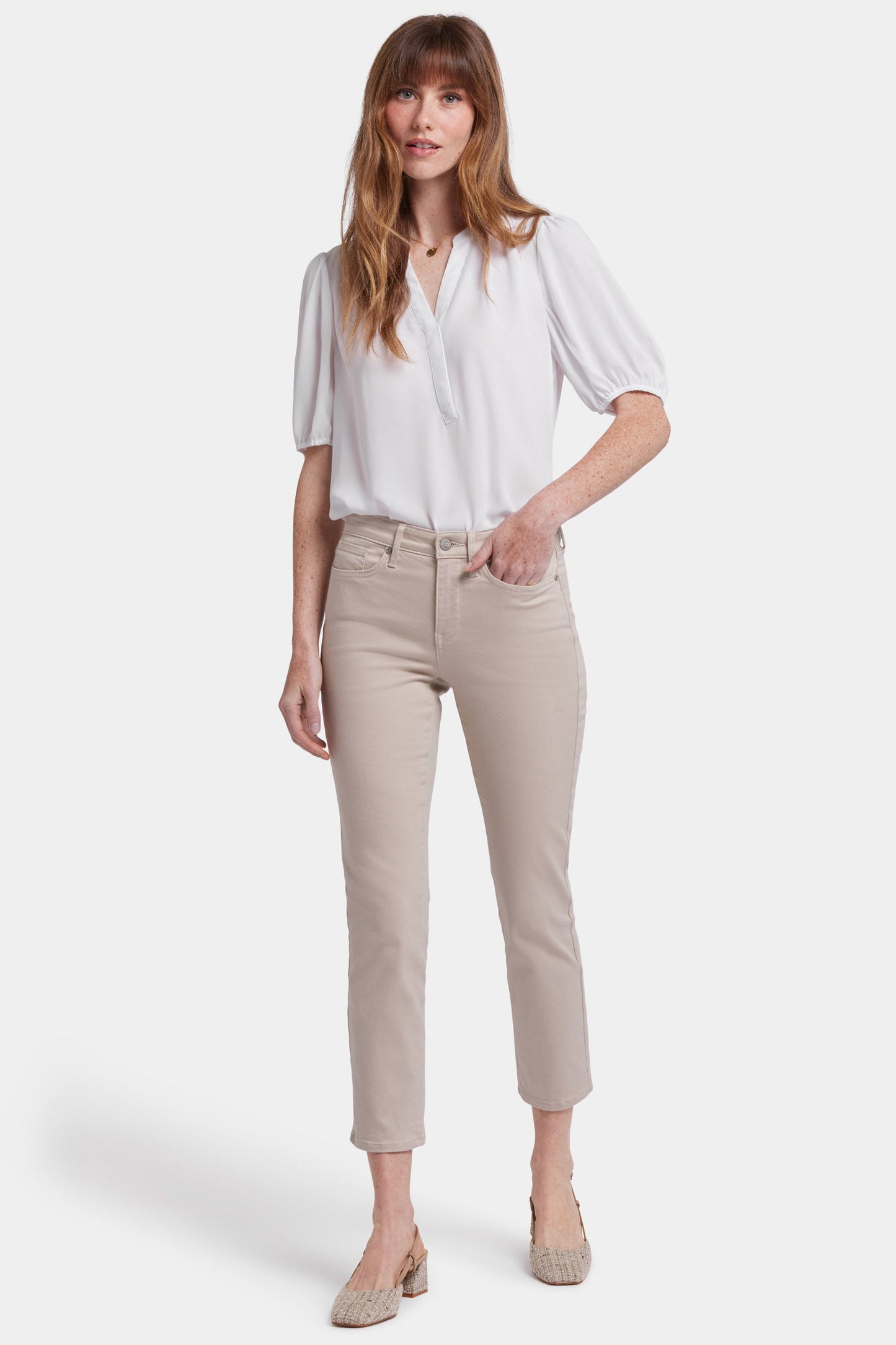 Sheri Slim Ankle Jeans - Feather