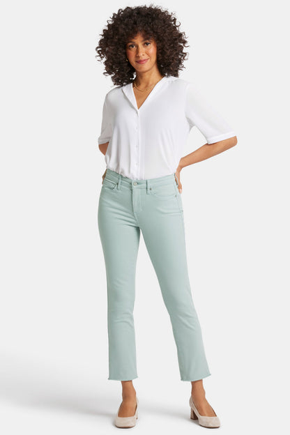Sheri Slim Ankle Jeans - Snowpass Mint