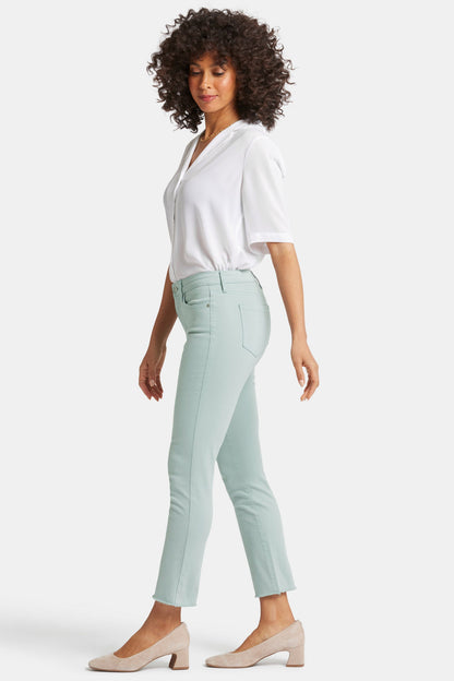 Sheri Slim Ankle Jeans - Snowpass Mint