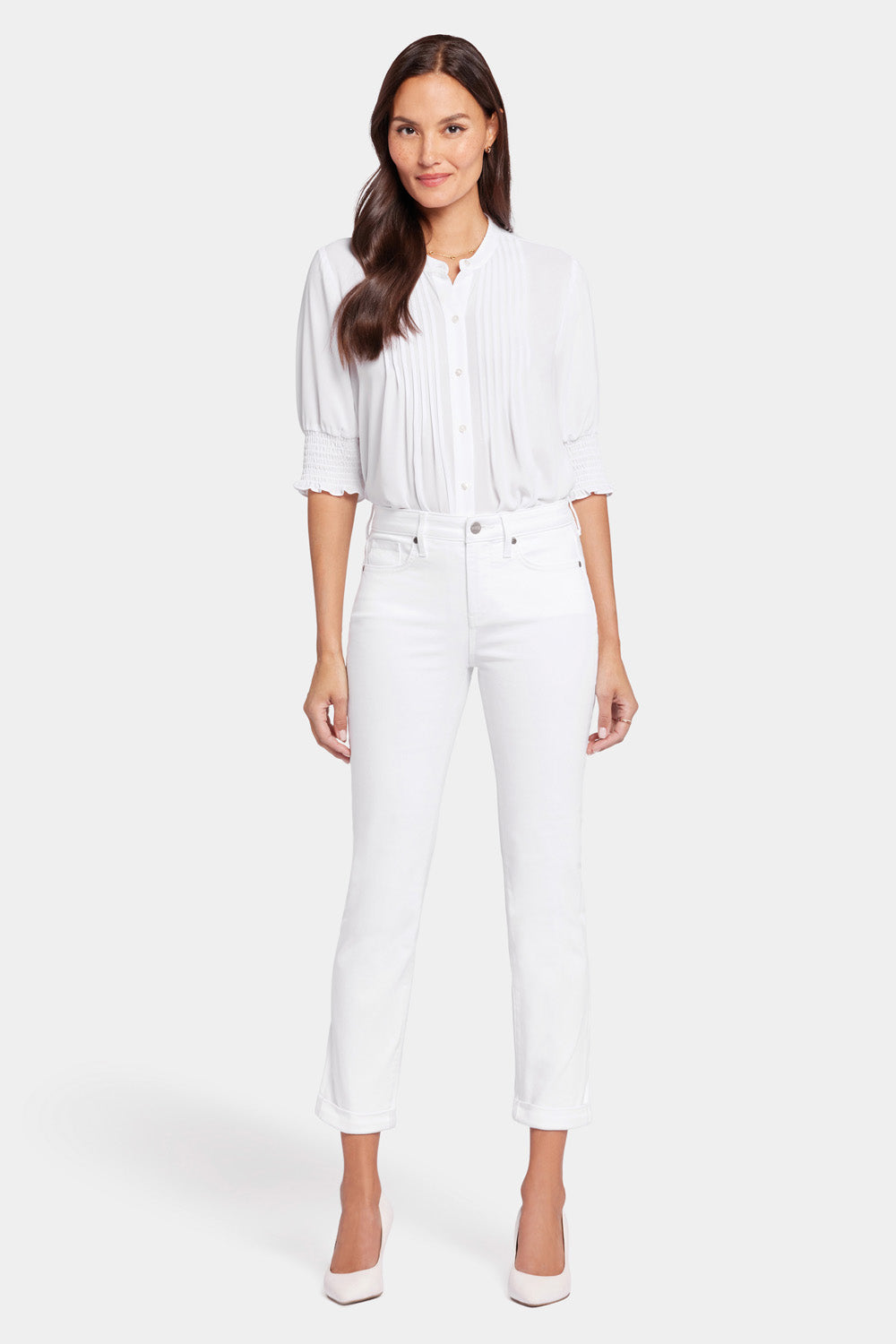 Sheri Slim Ankle Jeans - Optic White