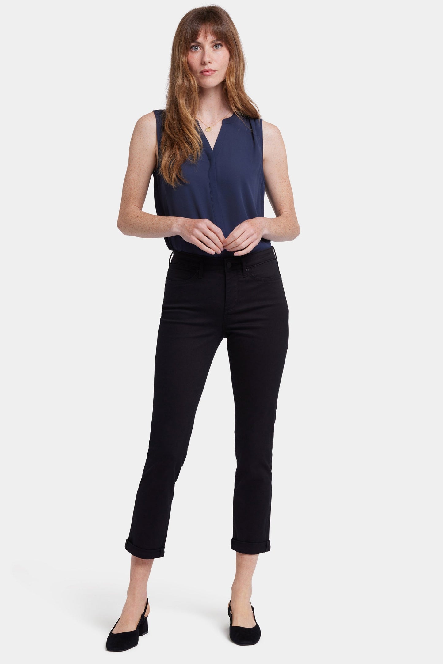 Sheri Slim Ankle Jeans - Black