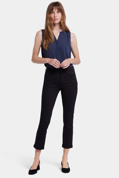 Sheri Slim Ankle Jeans - Black