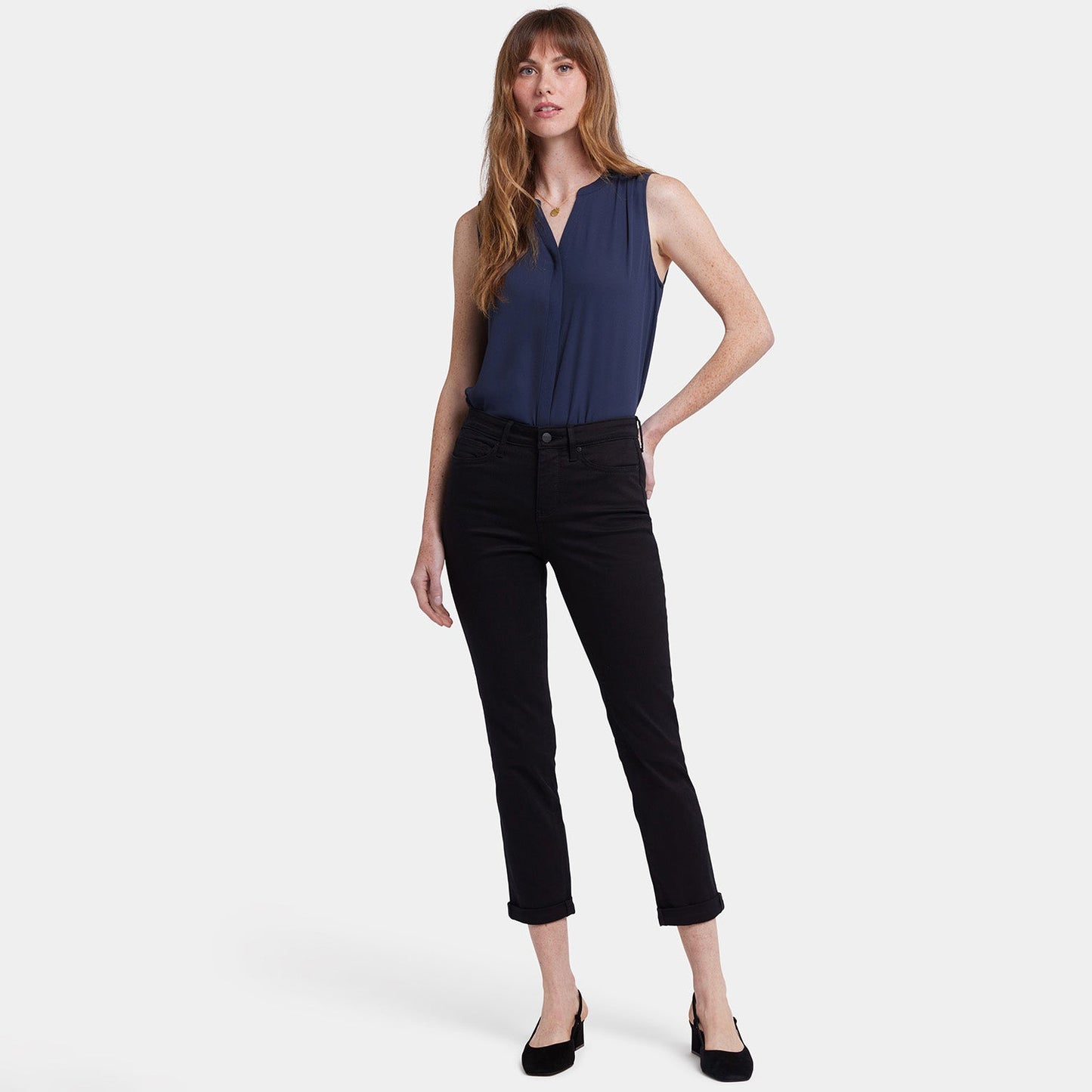 Sheri Slim Ankle Jeans - Black