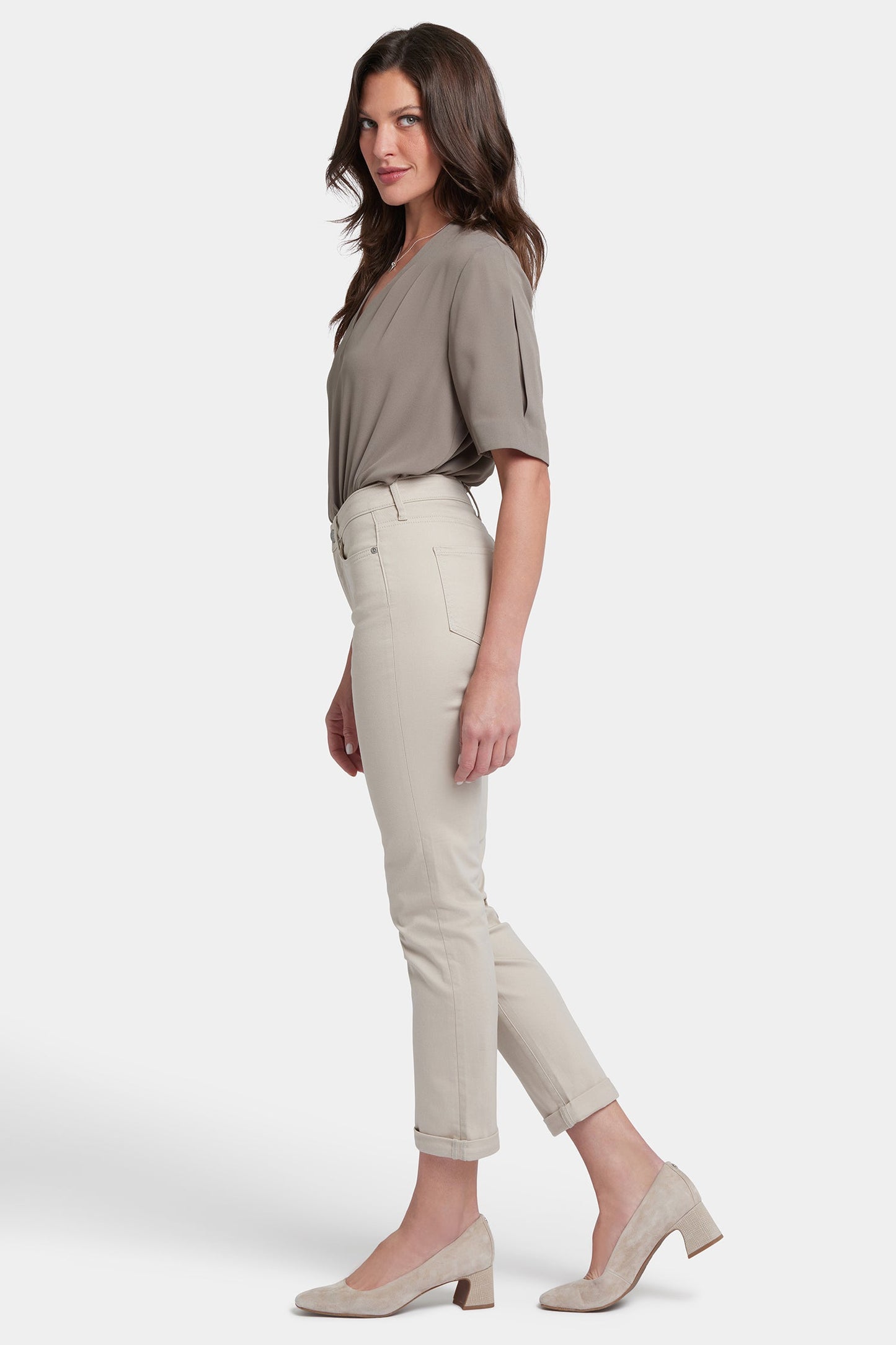 Sheri Slim Ankle Jeans - Feather
