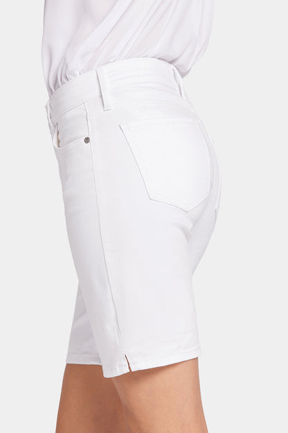 Ella Denim Shorts - Optic White