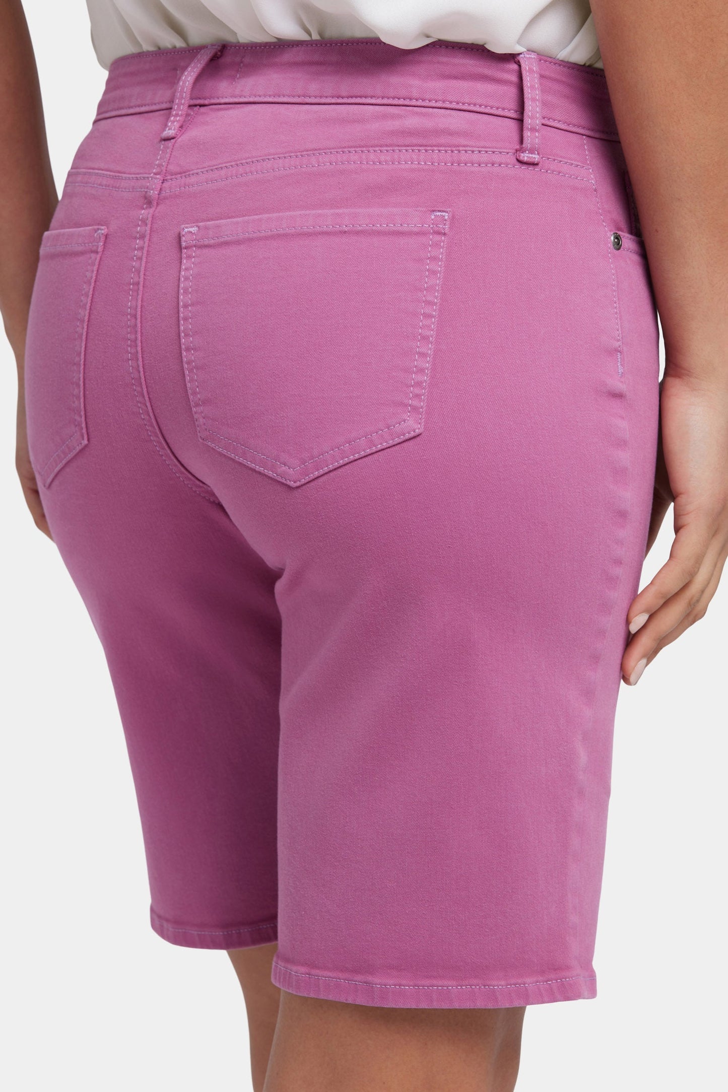 Lilly Denim Shorts - Red Violet