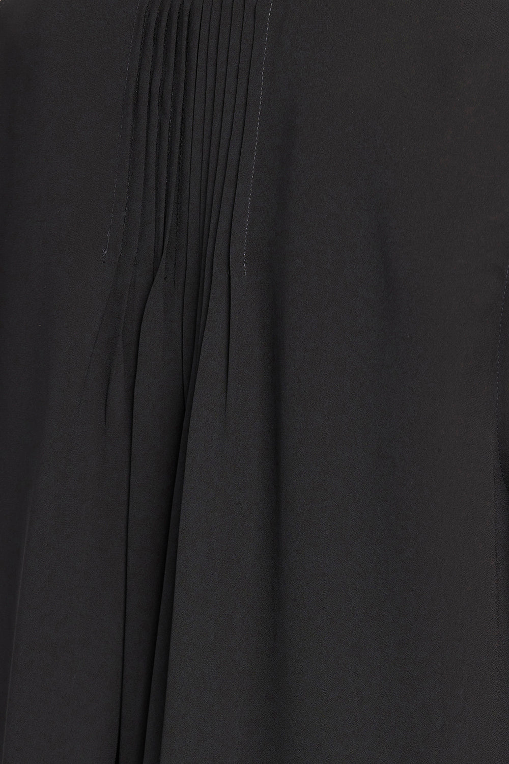 Sleeveless Pintuck Blouse - Black