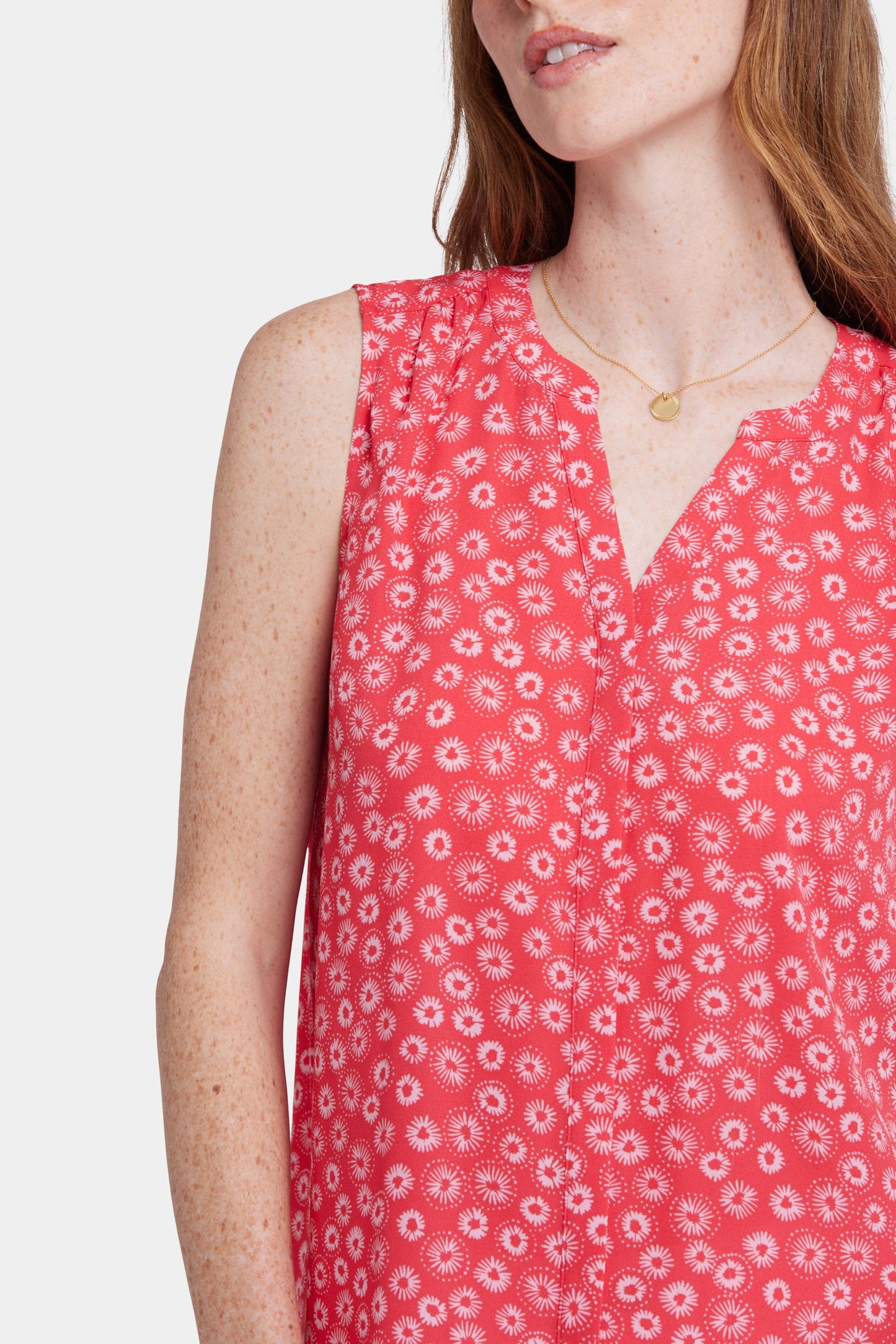 Sleeveless Pintuck Blouse - Teresita