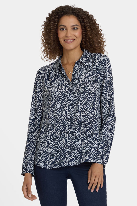 Modern Blouse - Vintage Zebra