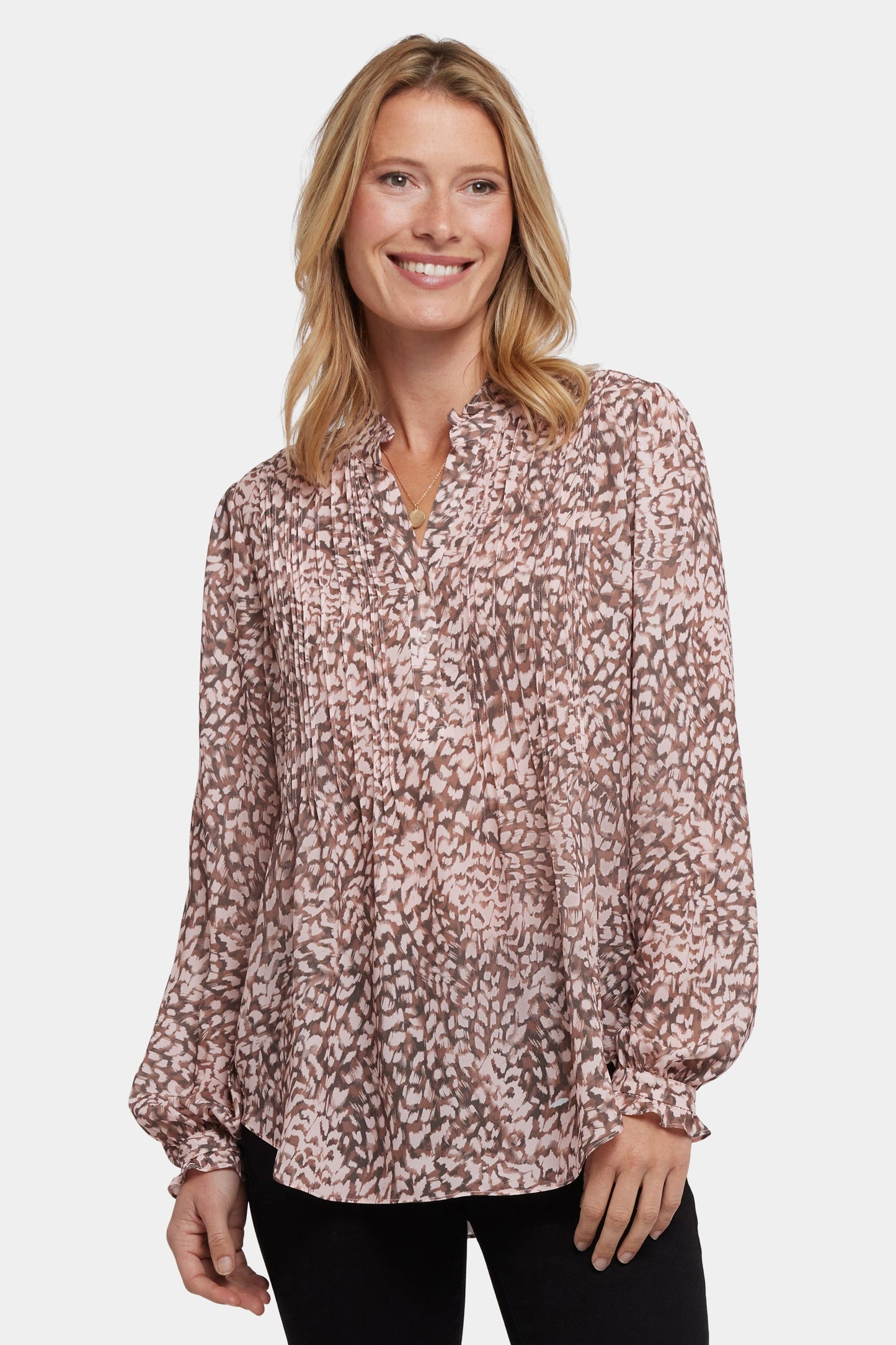 Pleated Front Tunic - Delacroix