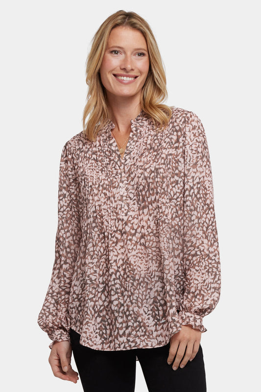 Pleated Front Tunic - Delacroix