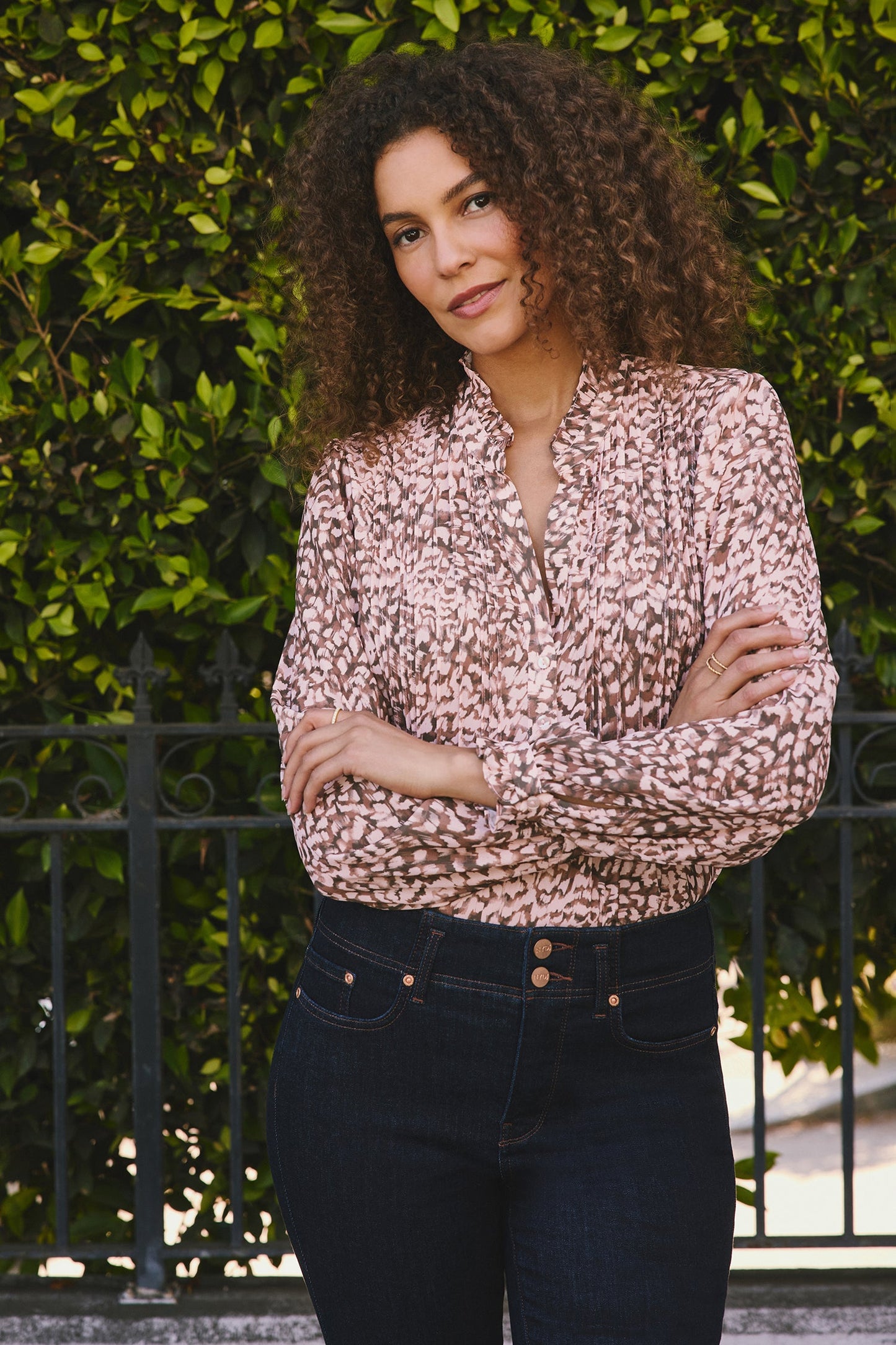 Pleated Front Tunic - Delacroix