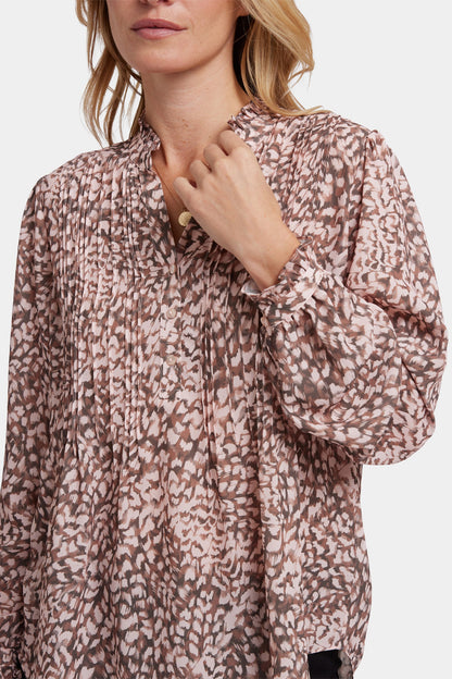 Pleated Front Tunic - Delacroix