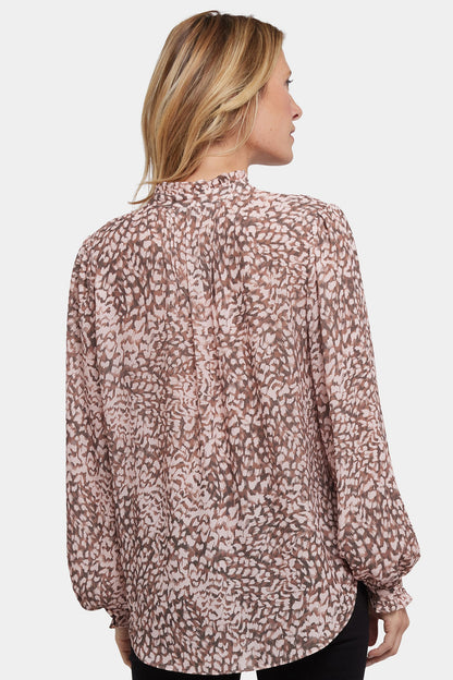 Pleated Front Tunic - Delacroix