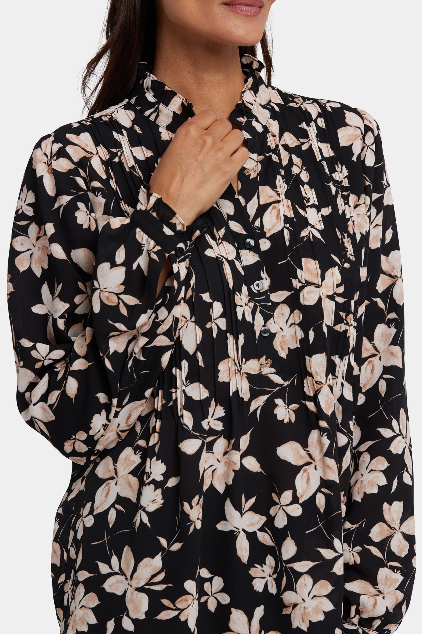 Pleated Front Tunic - Claudette