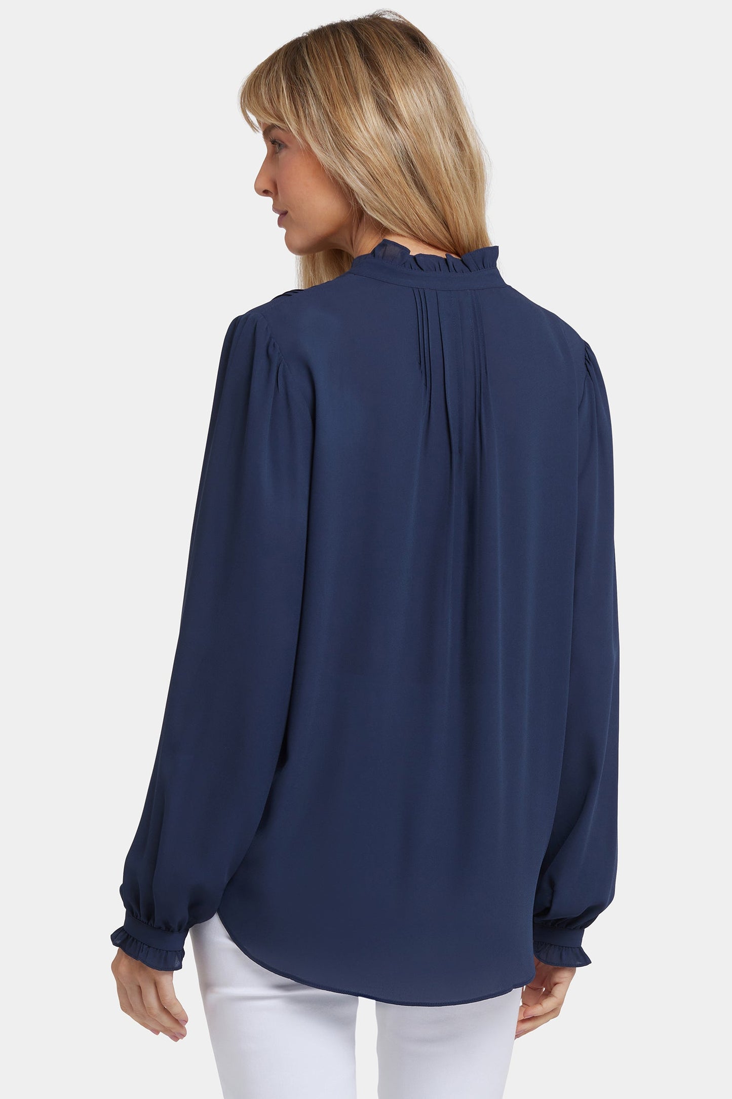 Pleated Front Tunic - Oxford Navy