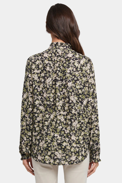 Pleated Front Tunic - Granada Garden