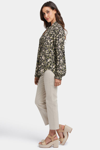 Pleated Front Tunic - Granada Garden