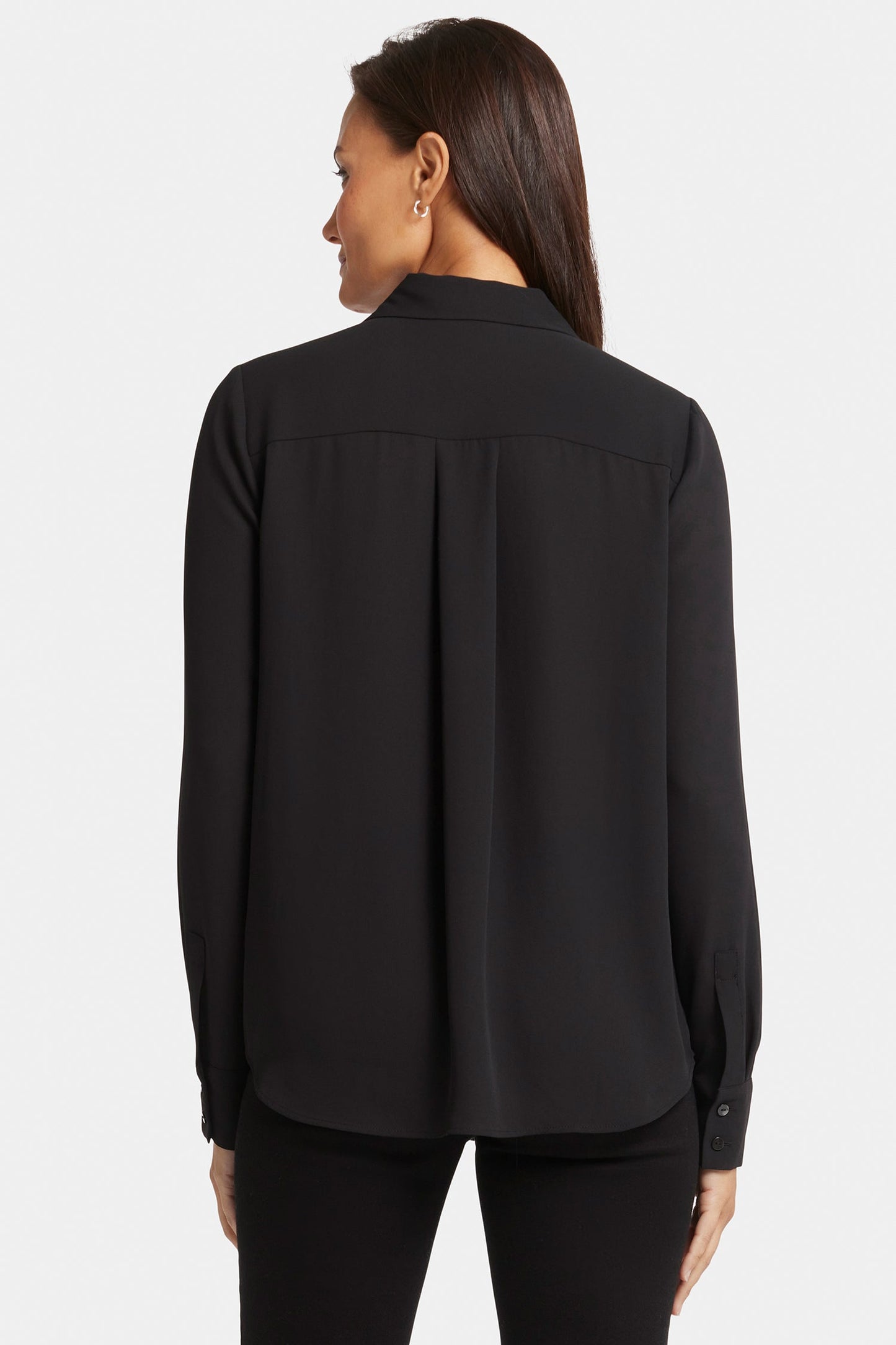 Tuxedo Blouse - Black