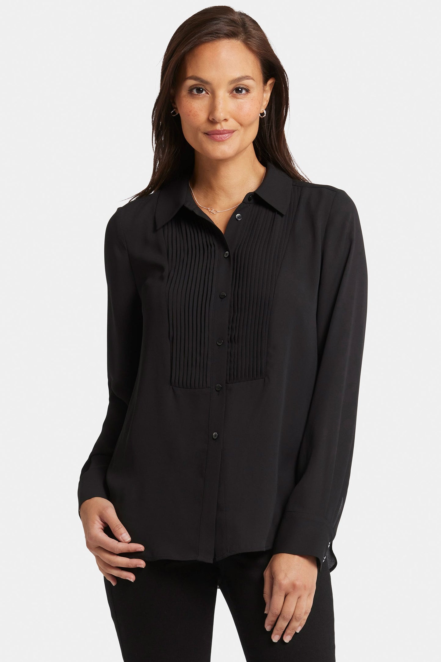 Tuxedo Blouse - Black