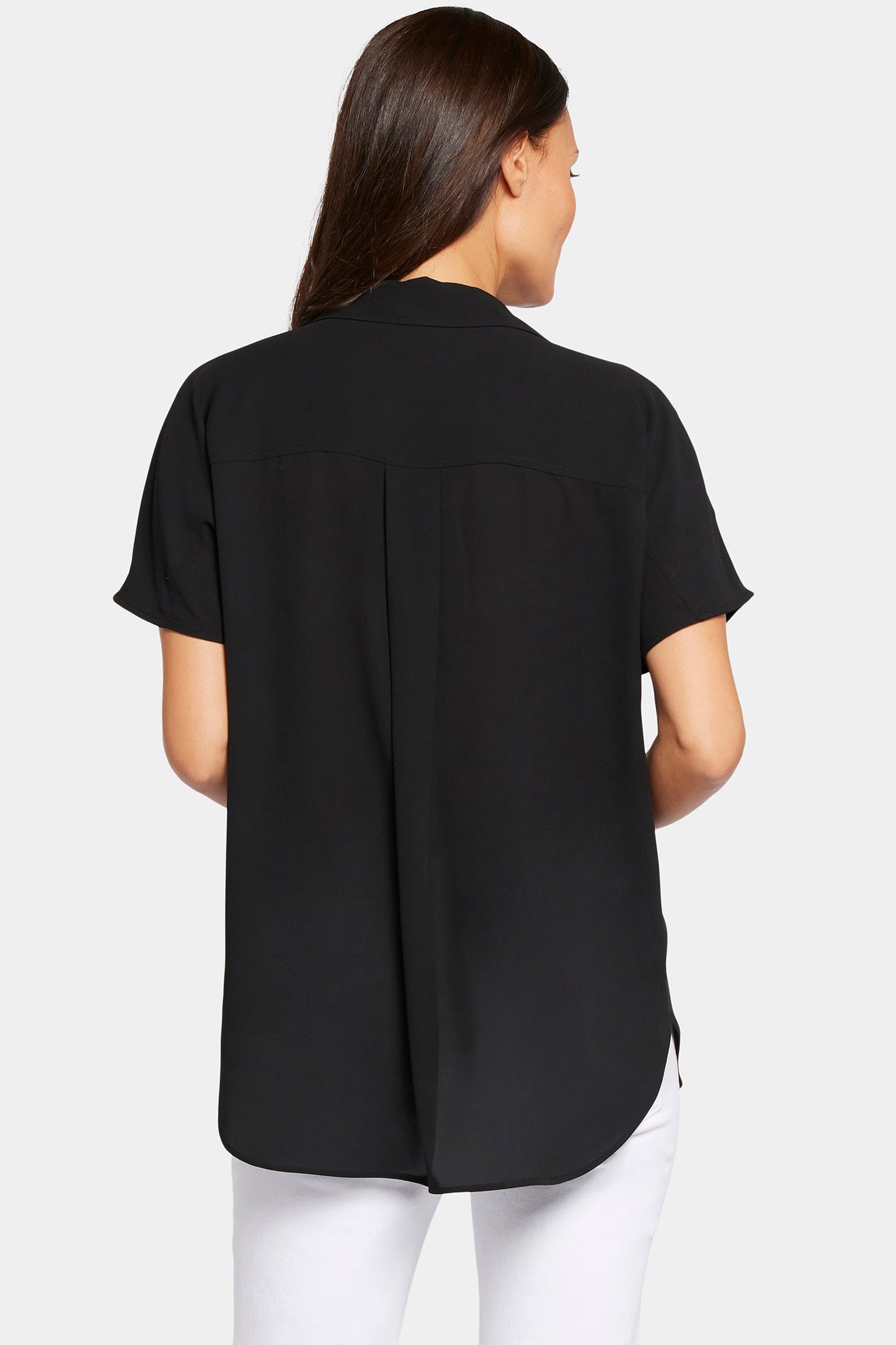 Becky Short Sleeved Blouse - Black