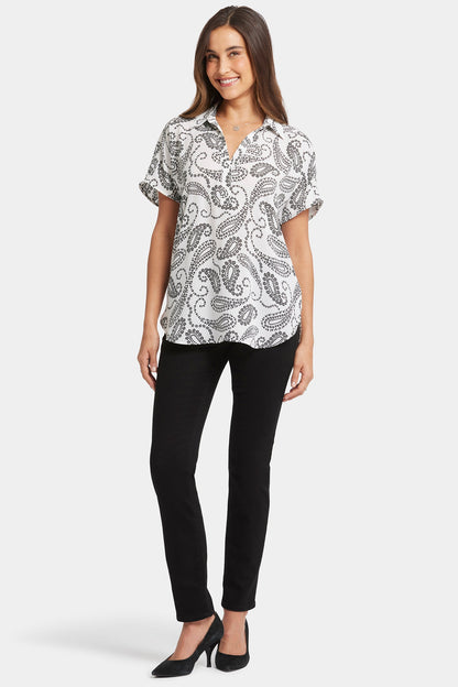 Becky Short Sleeved Blouse - Paislyn