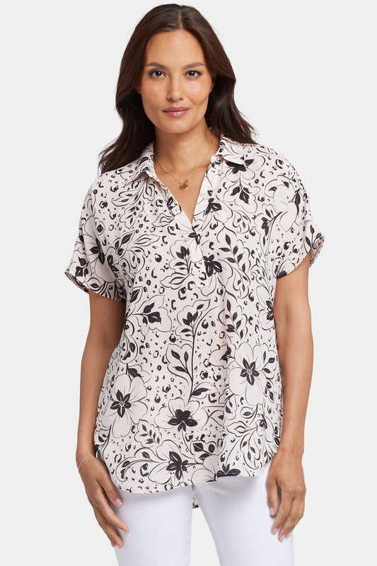 Becky Short Sleeved Blouse - Luna Flores