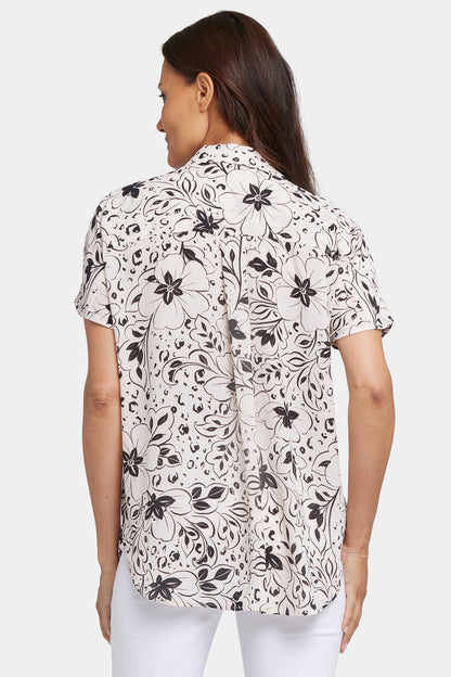 Becky Short Sleeved Blouse - Luna Flores