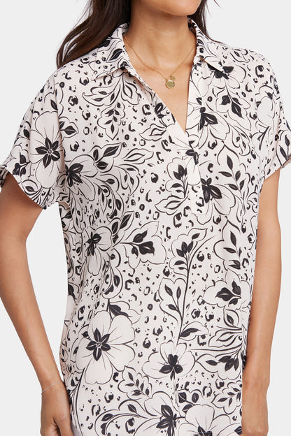 Becky Short Sleeved Blouse - Luna Flores