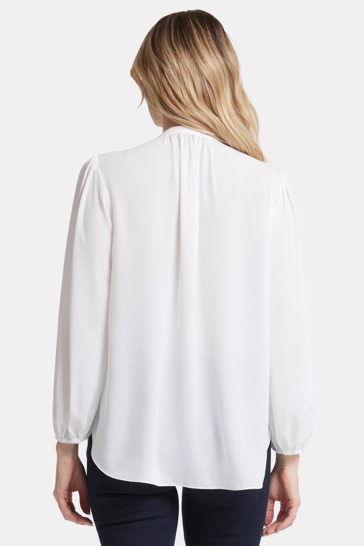 Puff Sleeve Popover Top - Optic White