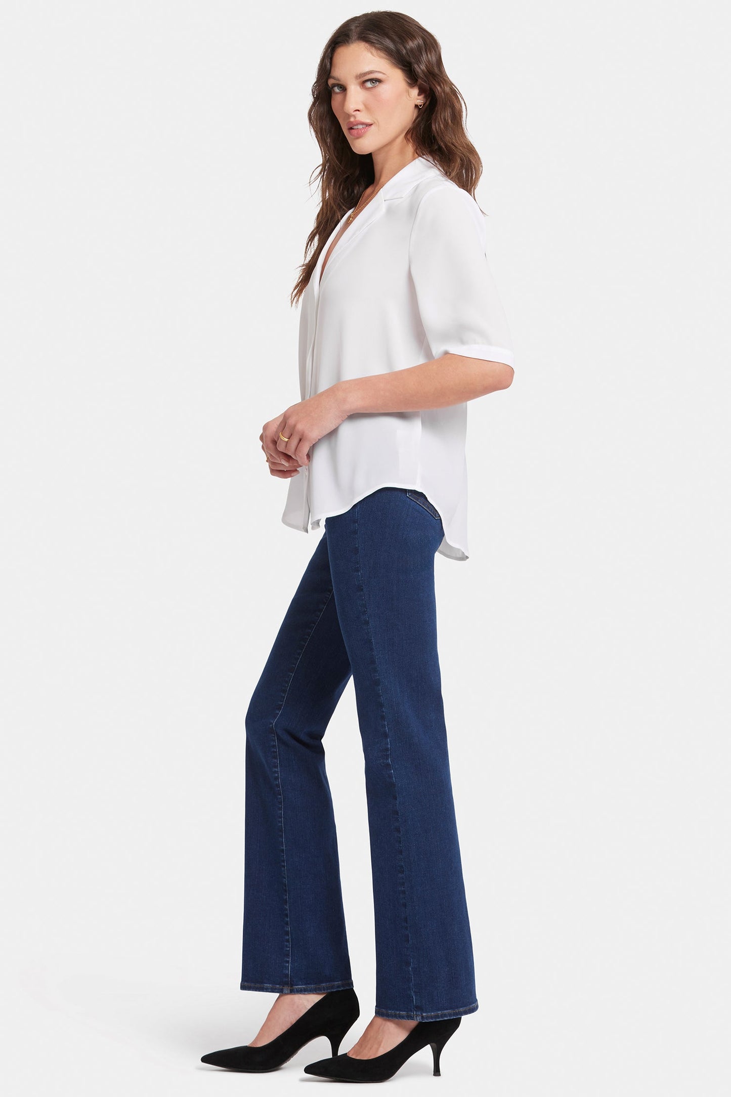 Gabrielle Short Sleeved Blouse - Optic White