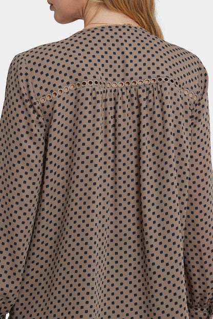 Liliana Peasant Blouse - Capucine Dots