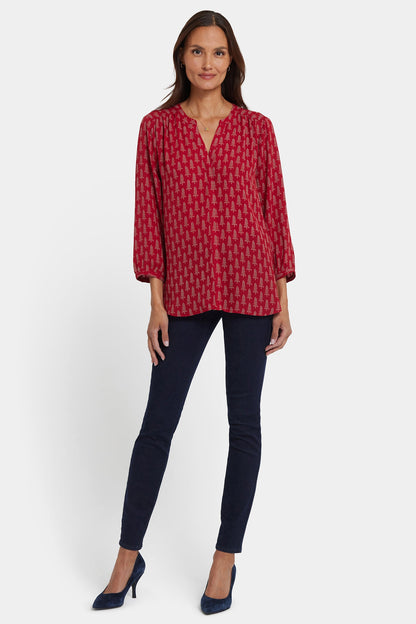 Pintuck Blouse - Jacqueline