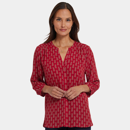 Pintuck Blouse - Jacqueline