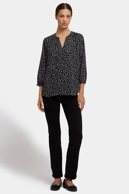 Pintuck Blouse - Francoise Dots