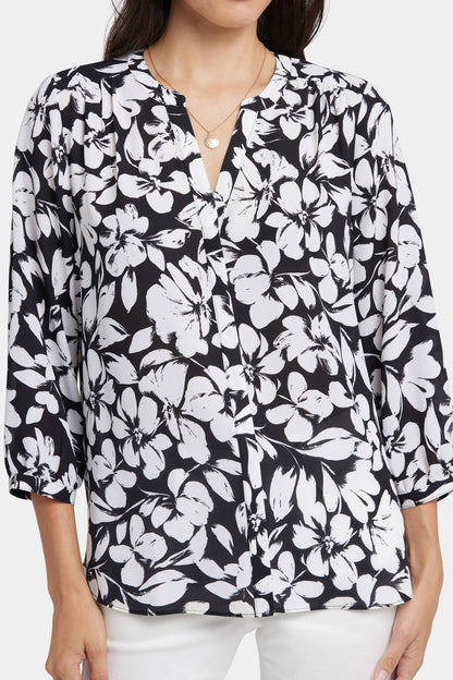 Pintuck Blouse - Gran Via