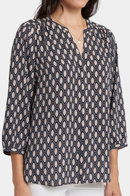 Pintuck Blouse - Roca Lissa