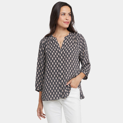 Pintuck Blouse - Roca Lissa