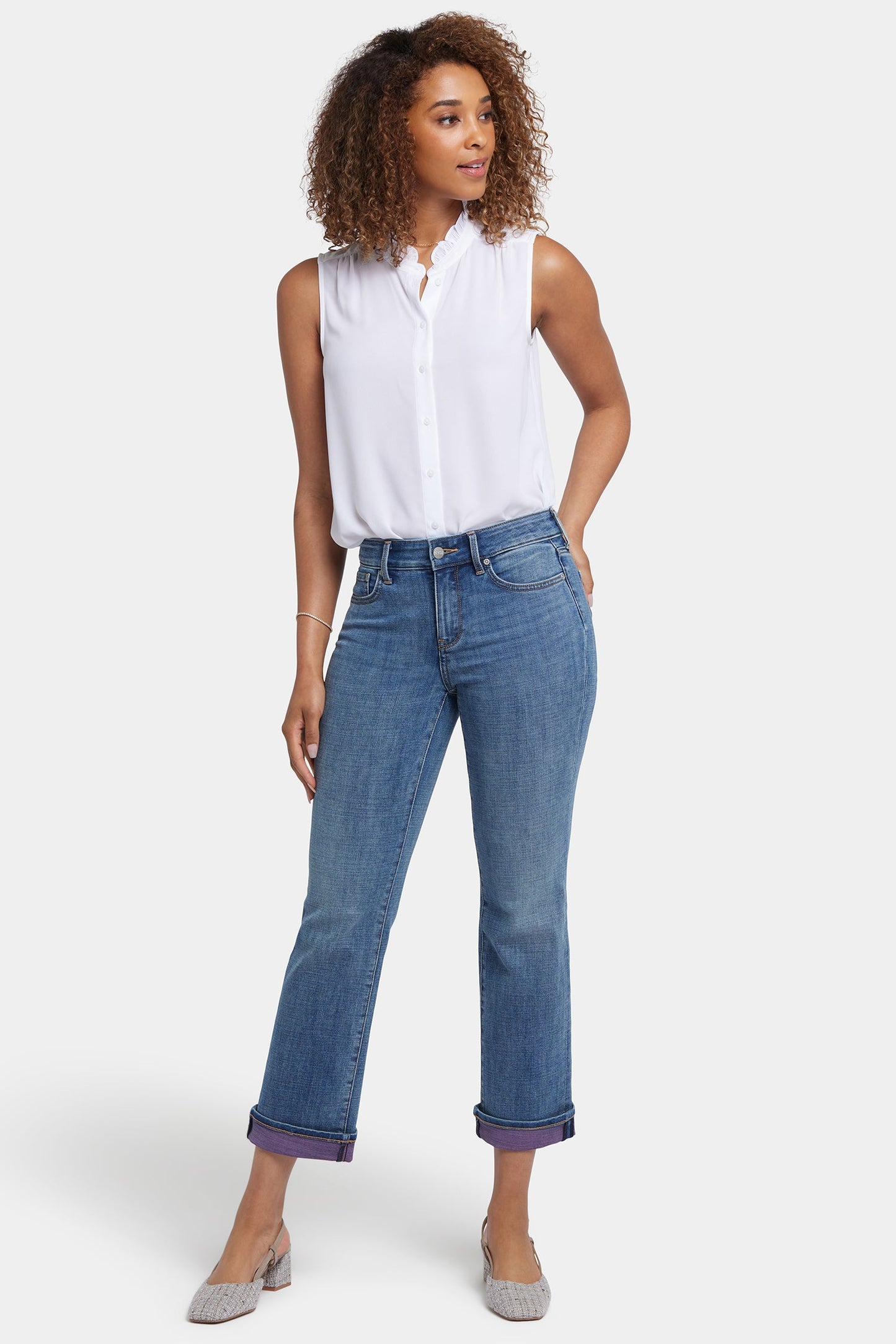 Marilyn Straight Ankle Jeans - Majorca Bay