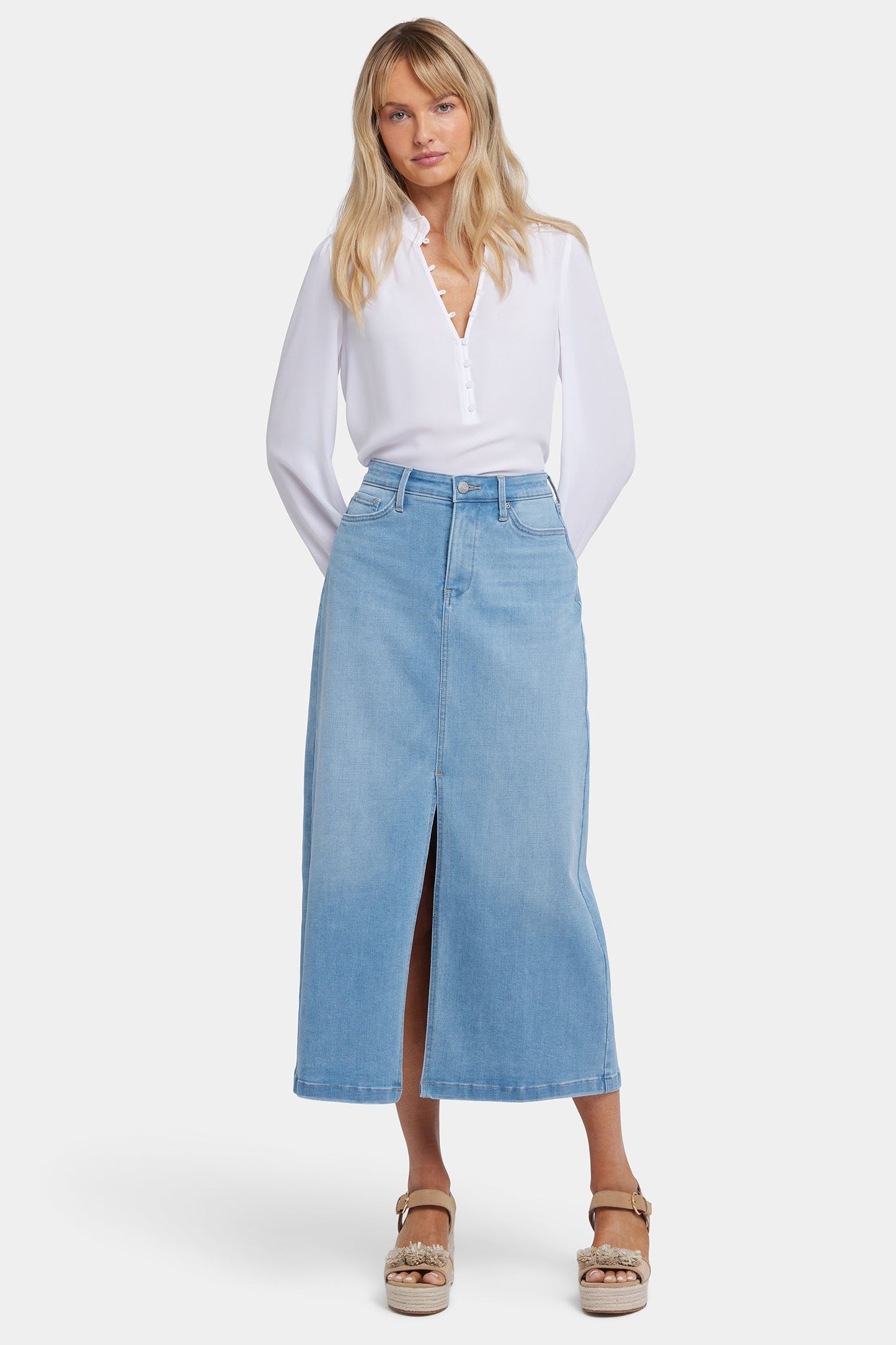 High Rise Long Skirt - Canary Beach