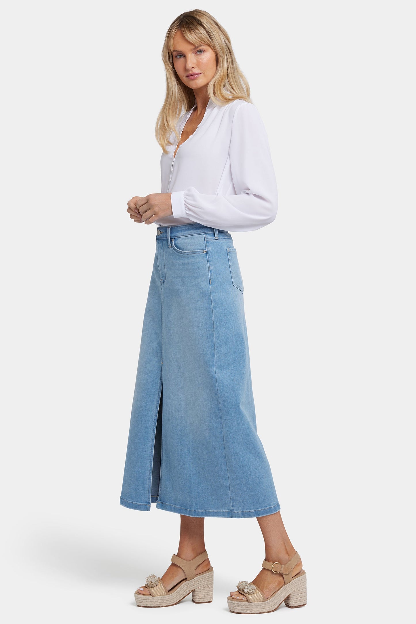 High Rise Long Skirt - Canary Beach