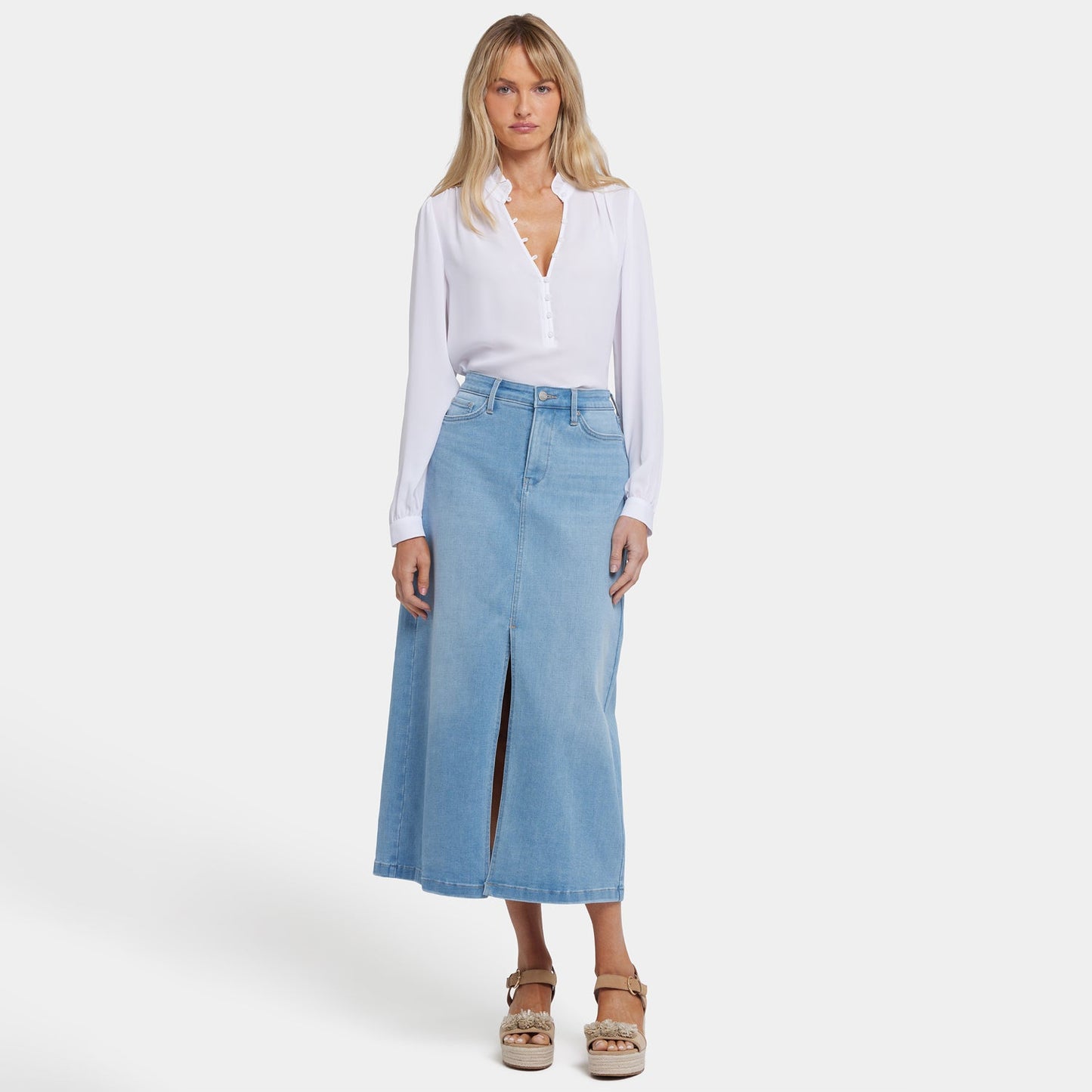 High Rise Long Skirt - Canary Beach