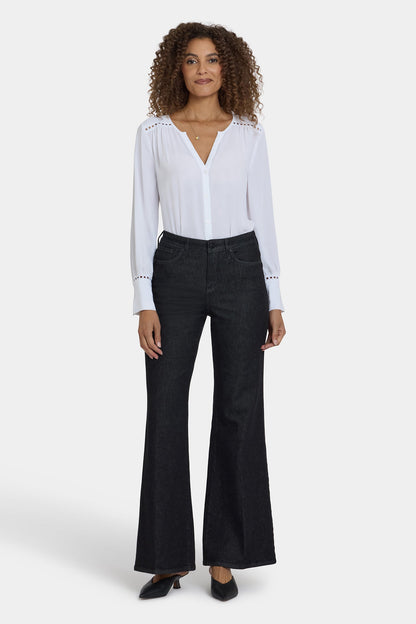 Mia Palazzo Jeans - Black Rinse