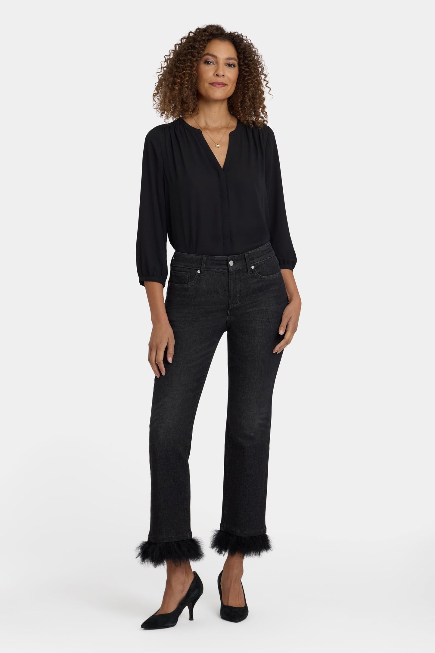 Marilyn Straight Ankle Jeans - French Nightfall